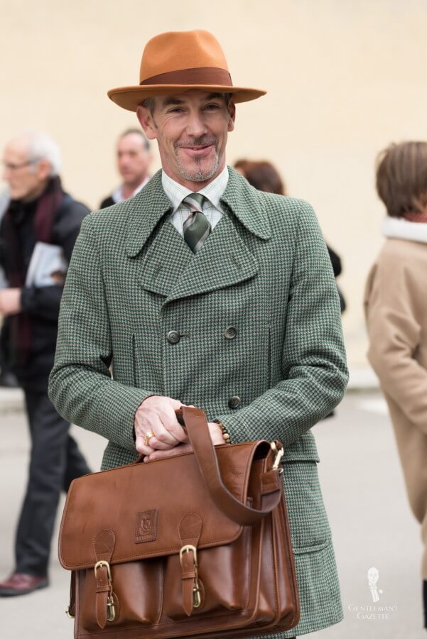 Green coat
