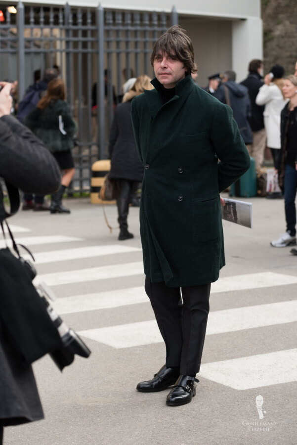 Green coat